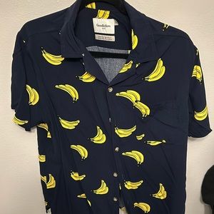 Mens Casual Shortsleeved Button Down Shirt